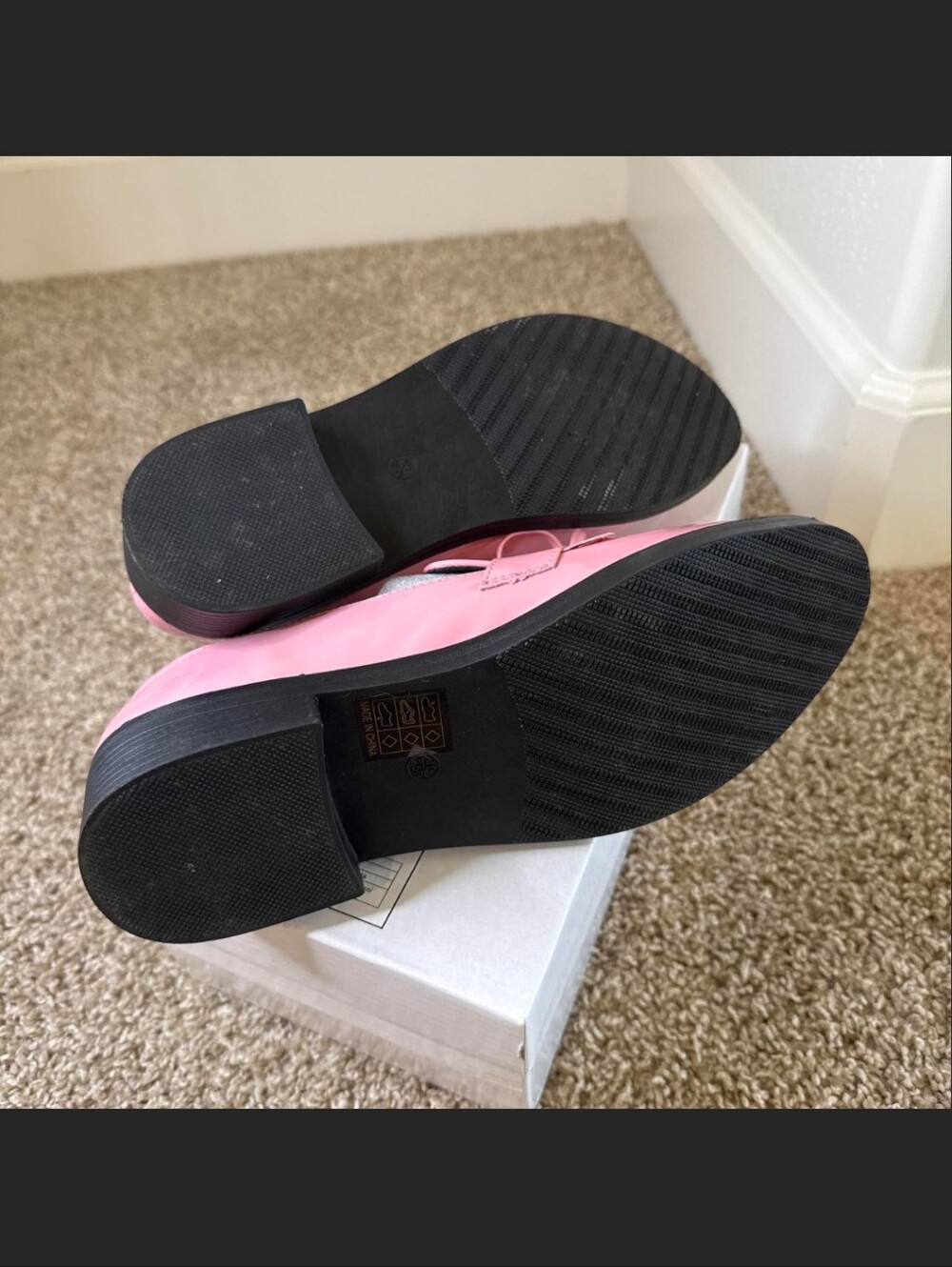 Women’s Pink Patent Fringe Loafers - Picture 5 of 5